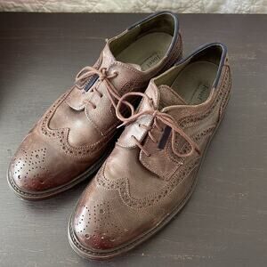 Men’s Joseph Seibel Leather Wingtip Dress Shoe Size 44